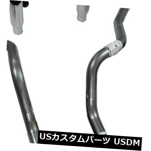オールステンレス製デュアルエキゾーストキットChevy GMC 1500 96-99 Y Pipe Side Rolled Tip の通販は