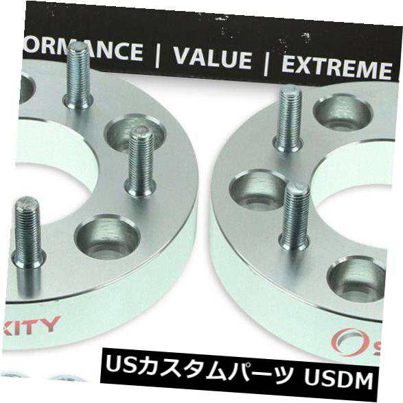 Volkswagen Routan ZC用2x 5x127mm?5x120.7mmホイールスペーサーアダプター1.25 