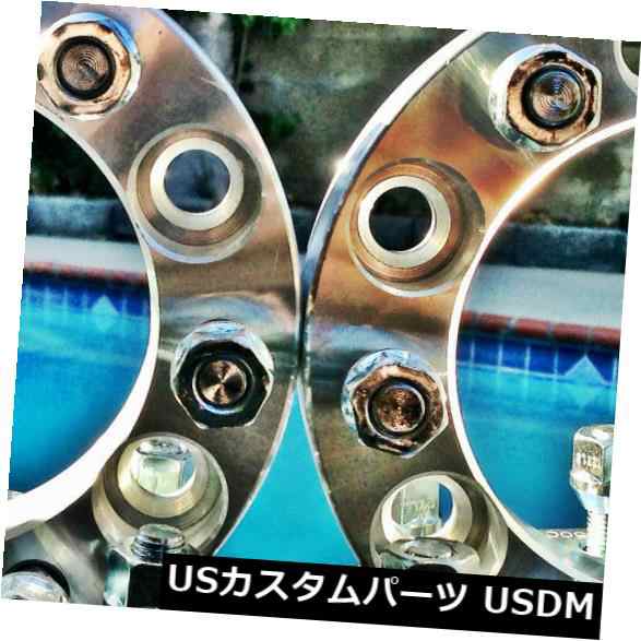 4 CHEVY GMC CADILLACホイールスペーサー6X5.5 | 2インチ、50MM | FITS MOST 6 LUG 14X1.5 の通販は