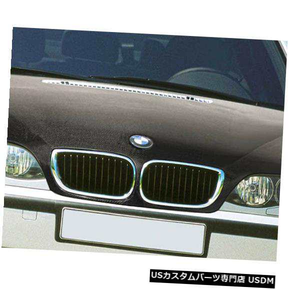 02-05 BMW 3シリーズ4DR OEMカーボンファイバークリエーションボディキット-フード!!! 106156 の通販は