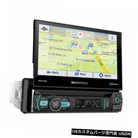 Soundstream VRN-75HBインダッシュカーステレオBluetoothレシーバーフォールドアウトスクリーン