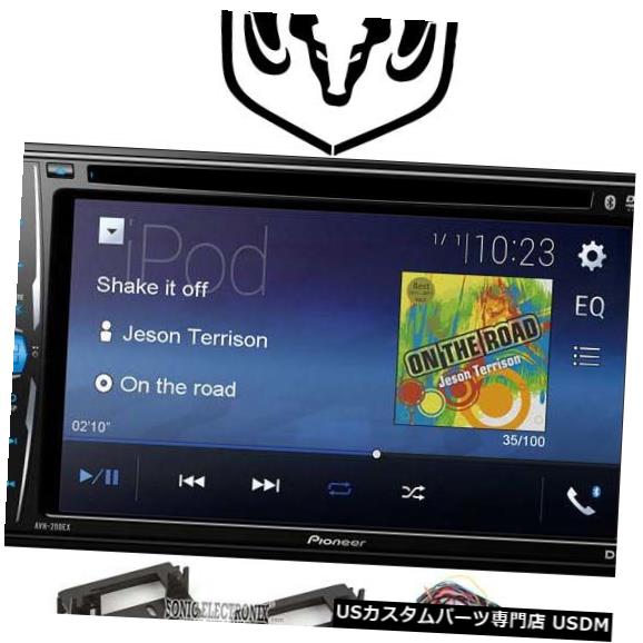 パイオニアAVH-200EX 6.2 "2008ダッジマグナム用インダッシュBluetoothカーレシーバー