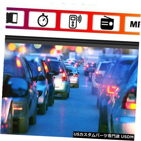 ダッシュヘッドユニットのSWM 7018Bダブル2 DIN車ステレオBluetooth AUX USB TFラジオ の通販は