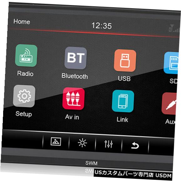 N8ダブル2DINブルートゥースAUXインカーラジオ リモート ステアリングインダッシュホイールリモート