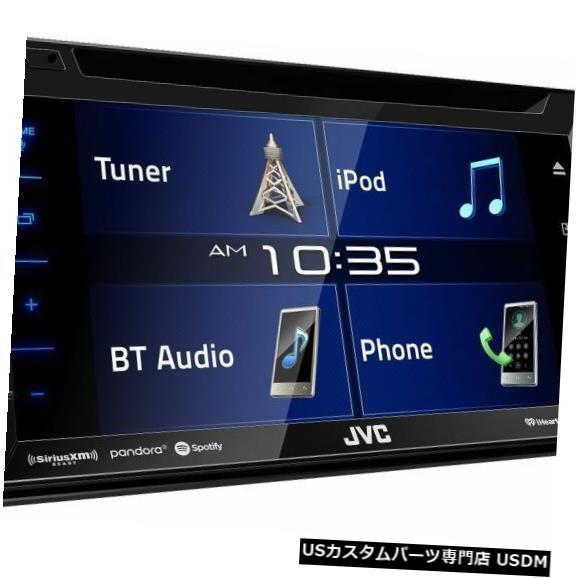 新着！！ JVC KW-V350BTダブルDIN BluetoothインダッシュCD / AM / FM / DVD 6.2 "タッチスクリーン