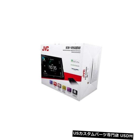 JVC KW-V950BW 2-DINカーインダッシュCD DVD Bluetoothレシーバー6.8インチタッチスクリーン付き