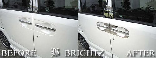 BRIGHTZ N−BOX+カスタム JF1 JF2 超鏡面ステンレスメッキドアハンドル