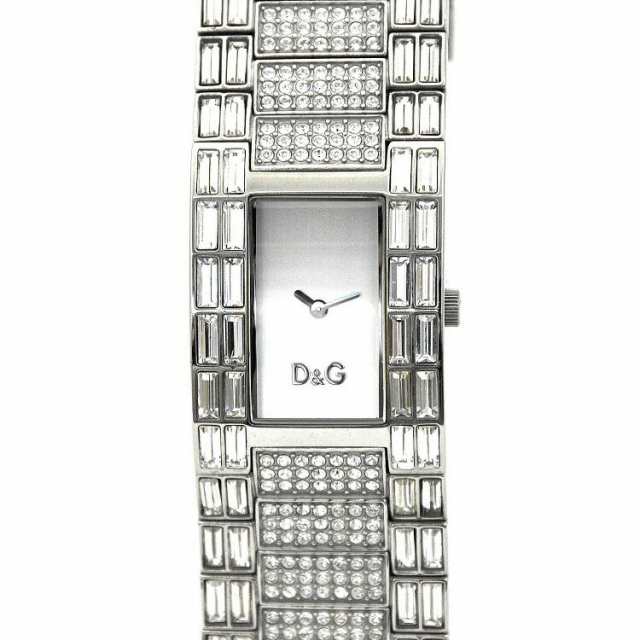 ドルチェ＆ガッバーナ 腕時計 シルバー ラインストーン SS 中古 D&G ...