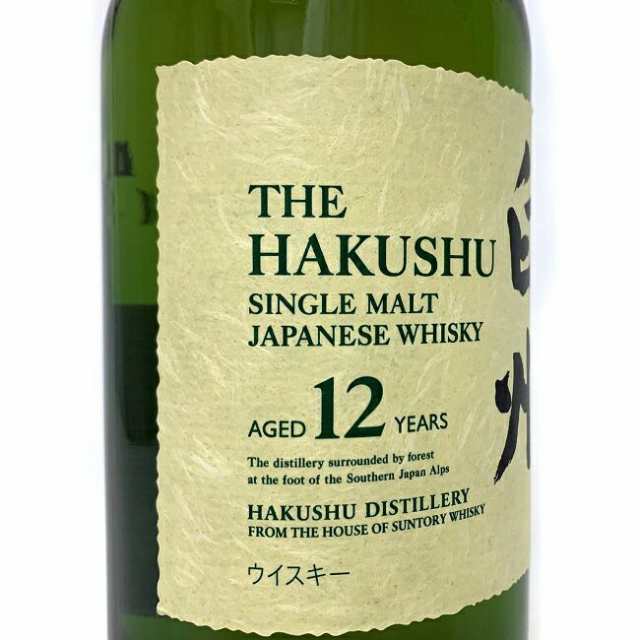 白州 12年 シングルモルト ウイスキー 未開栓 700ml 43％ THE HAKUSHU