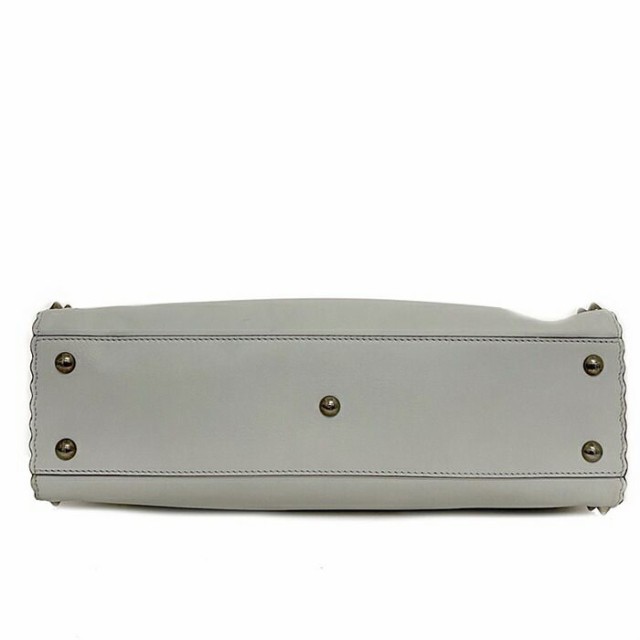 フェンディ ピーカブー レギュラー グレー 8BN290 A0K8 F136H 2WAY バッグ カーフ レザー 中古 FENDI レディース 定番 人気 2WAYバッグ |au PAY マーケット