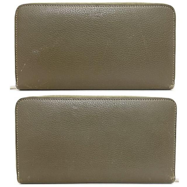 CELINE セリーヌ ラウンドジップ 長財布 グレー イエロー レザー 楽天市場】【送料無料】 セリーヌ ラウンドファスナー 長財布