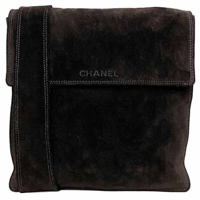 シャネル ショルダーバッグ ブラウン 美品 レザー 中古 5番台 CHANEL