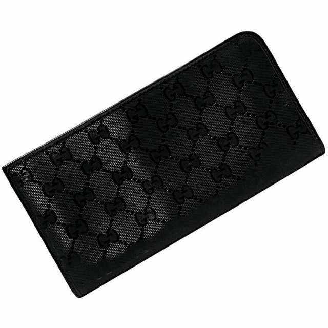 グッチ Ｌ字ファスナー 長財布 ブラック インプリメ 245978 財布 PVC レザー 中古 GUCCI ファスナー シンプル コーティングレザー  Ｌ字 ｜au PAY マーケット