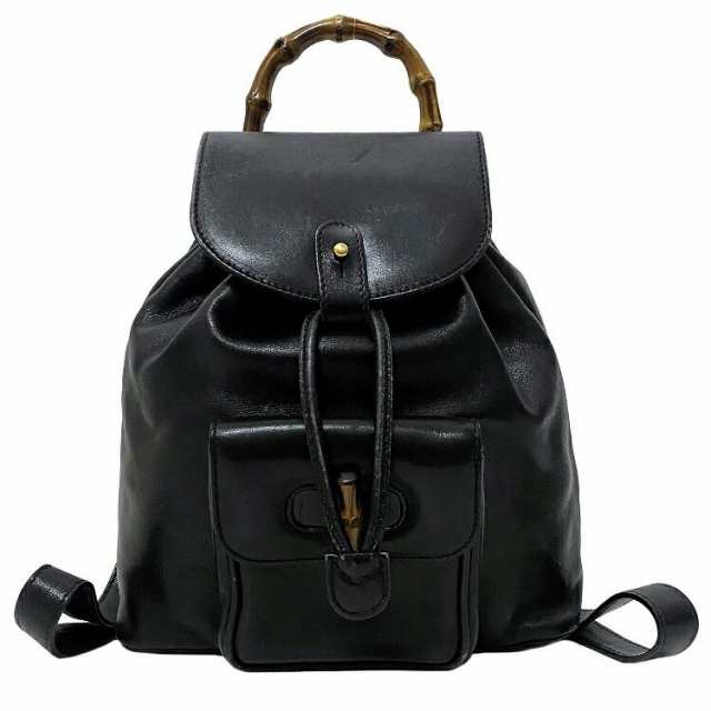 グッチ ミニ リュック ブラック バンブー 003 2034 0030 美品