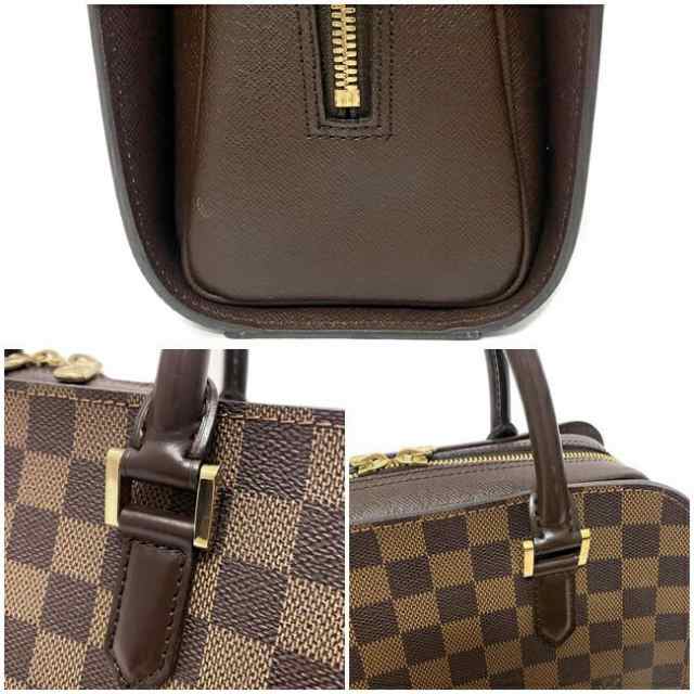 ルイ ヴィトン ハンドバッグ トリアナ ブラウン ダミエ エベヌ N51155 美品 中古 LOUIS VUITTON ファスナー ヴィンテージ ロゴ  シンプル ｜au PAY マーケット