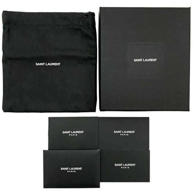 サンローラン カードケース グレー ベージュ シルバー 458583 コインケース レザー 中古 SAINT LAURENT PARIS  カードホルダー 小銭入れ ｜au PAY マーケット