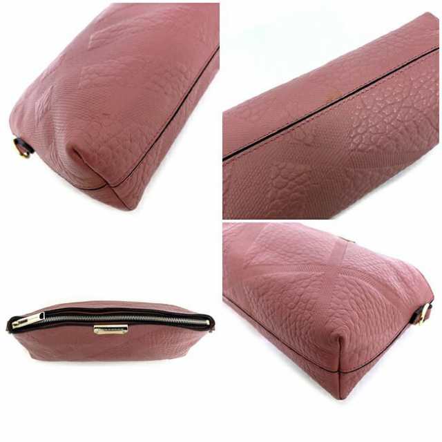 バーバリー ショルダーバッグ ピンク ゴールド 4014689 美品