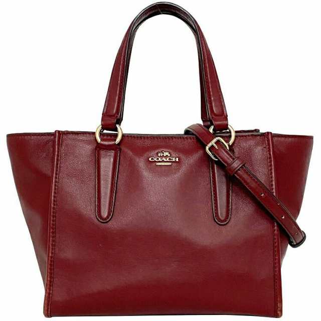 コーチ 2way バッグ ボルドー 33537 美品 レザー 中古 COACH