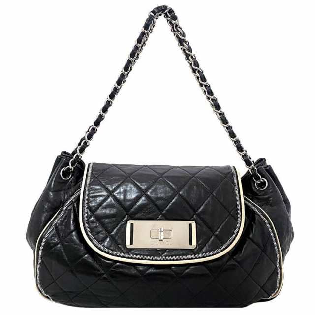 シャネル チェーン トートバッグ ブラック ホワイト シルバー 2.55 美品 レザー ラムスキン 中古 12番台 CHANEL マトラッセ ボストン  シの通販はau PAY マーケット - フリマハイクラス | au PAY マーケット－通販サイト