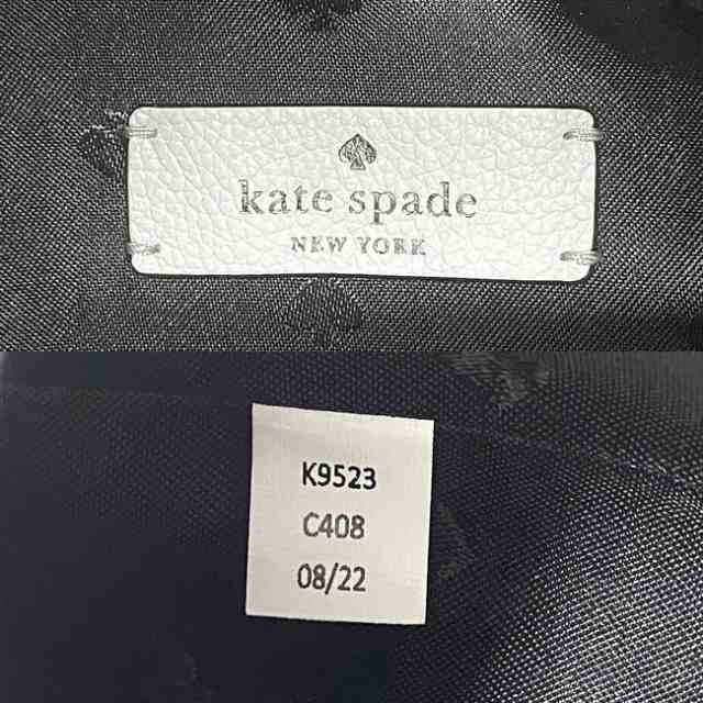 ケイトスペード ショルダーバッグ ホワイト ブラック モーティ K9523 未使用 美品 レザー キャンバス Sランク kate spade ぺんぎん  バッ｜au PAY マーケット