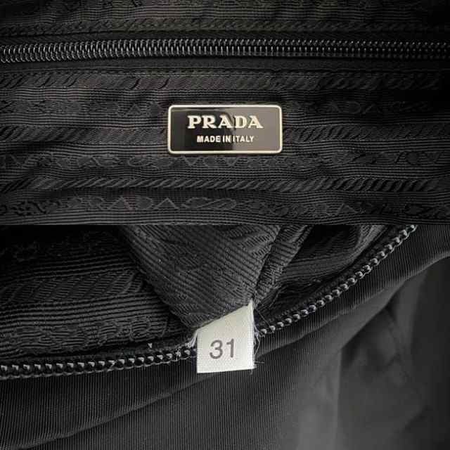 プラダ リュック ブラック NERO テスート B2811 ポコノ ヴェラ ナイロン レザー 中古 PRADA 美品 三角 ロゴ プレート  ヴィンテージ 軽量 ｜au PAY マーケット