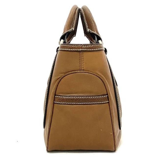 VINTAGE●CELINE●セリーヌ ブラウン レザー トートバッグ CELINE セリーヌ トートバッグ マカダム柄 PVC レザー ブラウン