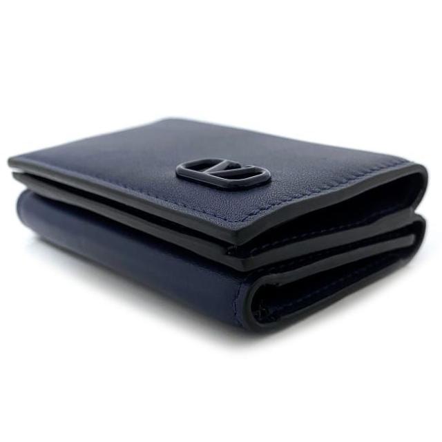 ヴァレンティノ 三つ折り財布 コンパクトウォレット ブラック ロゴ