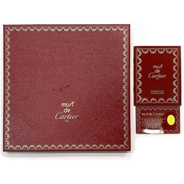 美品 must de Cartier カルティエ 大判スカーフ シルク - 小物