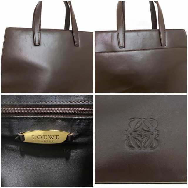 ロエベ 2way バッグ ブラウン アナグラム 美品 ハンドバッグ ナッパレザー 中古 LOEWE トートバッグ 肩掛け ショルダー 本革 レザー  定番｜au PAY マーケット