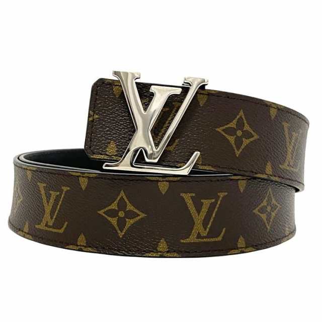 ルイ ヴィトン ベルト サンチュール LV イニシアル ブラウン ブラック