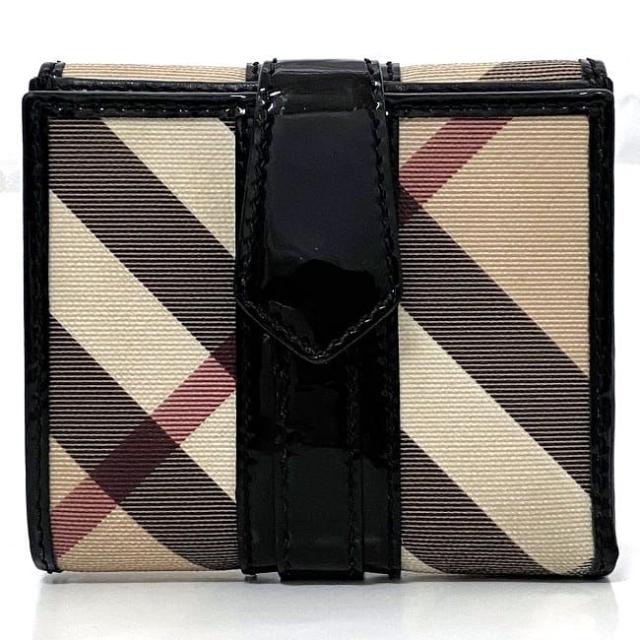 バーバリー Wホック 財布 ベージュ ブラック チェック 美品 ダブル PVC パテント レザー 中古 BURBERRY 二つ折り フラップ ホック コンパクト ミニ 定番 人気 女性 レディース 高級感 上品 オシャレ エレガンス 通勤 通学 シンプル 革 ブランド 本物 鑑定済みの通販は バーバリー Wホック 財布 ベージュ ブラック チェック 美品 ダブル PVC パテント レザー 中古 BURBERRY 二つ折り フラップ ホック コンパクト ミニ 定番 人気 女性 レディース 高級感 上品 オシャレ エレガンス 通勤 通学 シンプル 革 ブランド 本物 鑑定済みの通販は