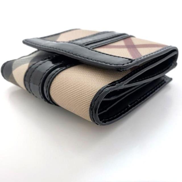 バーバリー Wホック 財布 ベージュ ブラック チェック 美品 ダブル PVC パテント レザー 中古 BURBERRY 二つ折り フラップ ホック コンパクト ミニ 定番 人気 女性 レディース 高級感 上品 オシャレ エレガンス 通勤 通学 シンプル 革 ブランド 本物 鑑定済みの通販は バーバリー Wホック 財布 ベージュ ブラック チェック 美品 ダブル PVC パテント レザー 中古 BURBERRY 二つ折り フラップ ホック コンパクト ミニ 定番 人気 女性 レディース 高級感 上品 オシャレ エレガンス 通勤 通学 シンプル 革 ブランド 本物 鑑定済みの通販は