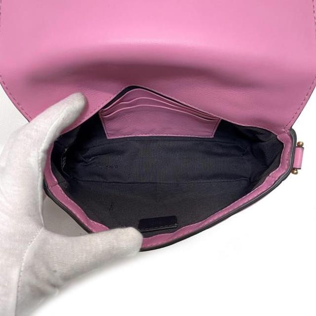 フェンディ 2way ミニバッグ バゲット スモール ピンク ゴールド