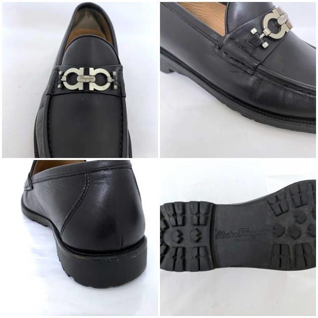 Salvatore Ferragamo フェラガモ ローファー レザー ネイビー