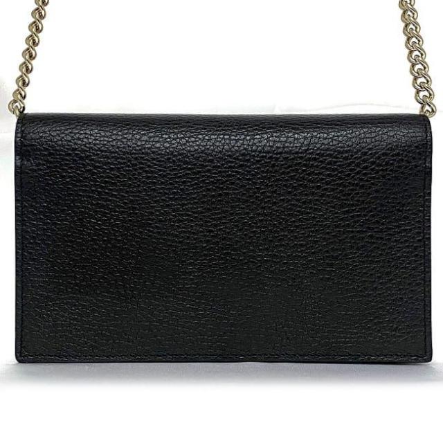 GUCCIチェーンウォレット 長財布クラッチバッグ インターロッキングGG 黒 GUCCIチェーンウォレット 長財布クラッチバッグ インター