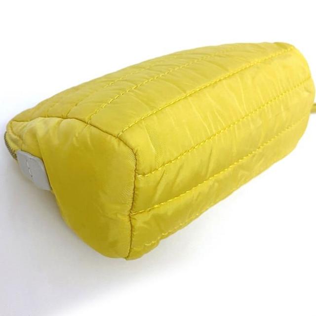 モンクレール ポーチ イエロー RN116347 美品 レア ナイロン 中古