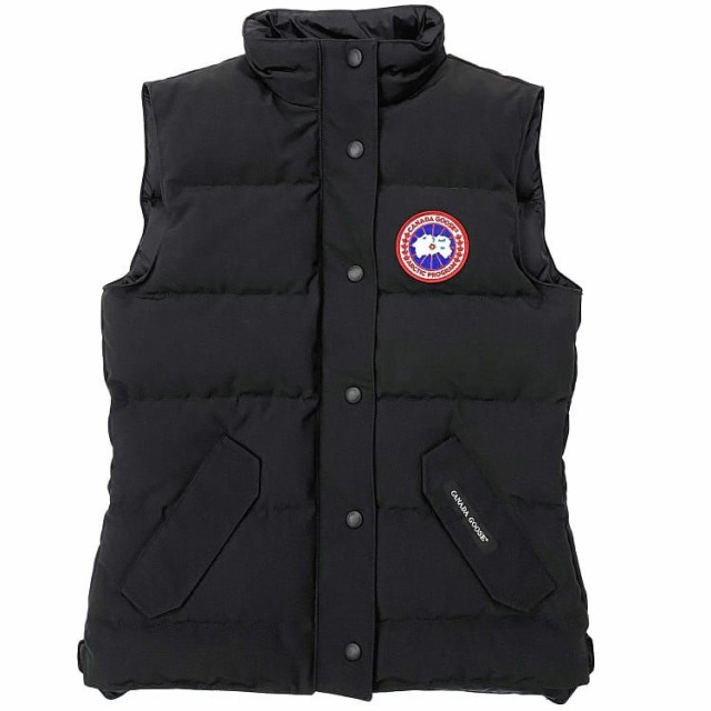 カナダグース ダウンベスト ブラック 2832L 未使用 レディース XS ナイロン ダウン フェザー Sランク CANADA GOOSE アウター 女性 ベス