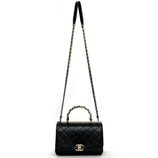 CHANELシャネルマトラッセ2WAYトップハンドルバッグ GP ラムスキン