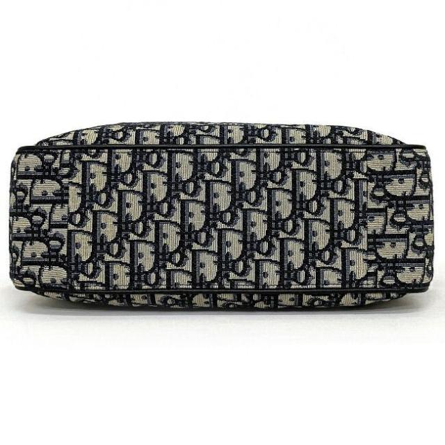 クリスチャン ディオール トートバッグ ネイビー グレー オブリーク