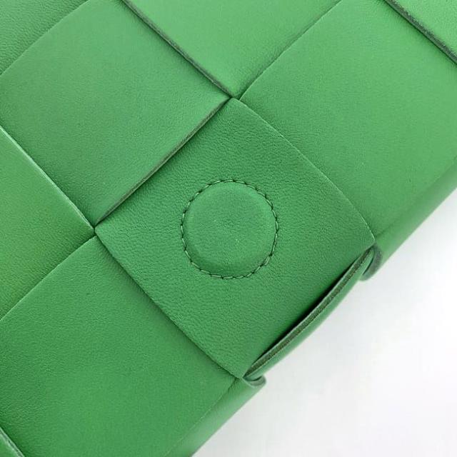 ボッテガ ヴェネタ ショルダーバッグ カセットバッグ グリーン マキシ