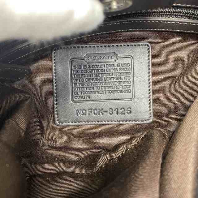 コーチ セミショルダーバッグ レッド ブラック 8125 美品 ハンドバッグ ツイードキャンバス レザー 中古 COACH ワンショルダー バッグ シ