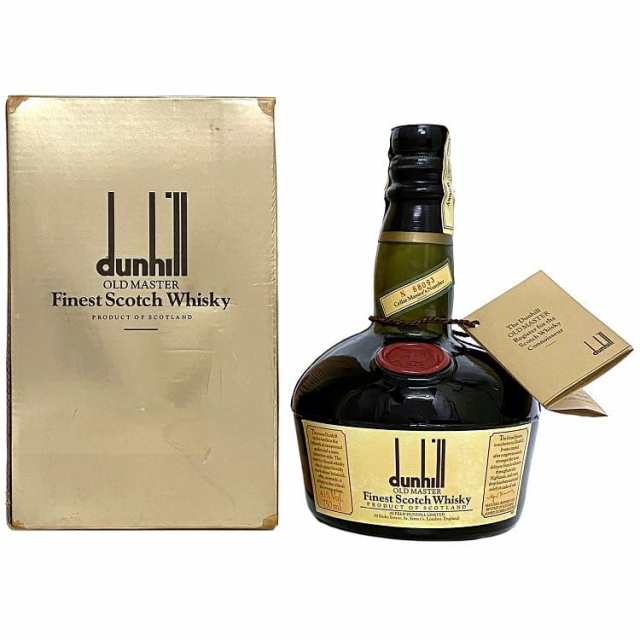ダンヒル オールドマスター dunhill OLD MASTER Finest Scotch Whisky ウイスキー 未開封 未開栓 内容量 750ml アルコール度数 43％ 酒 お酒 洋酒 古酒 アルコール 箱付き プレゼント ギフト 贈り物 記念日 誕生日 コレクション　スコットランド スコッチの通販は