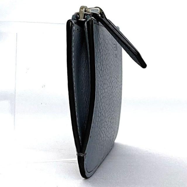 フェンディ キーケース コインケース ライトブルー 8AP161 美品 レザー