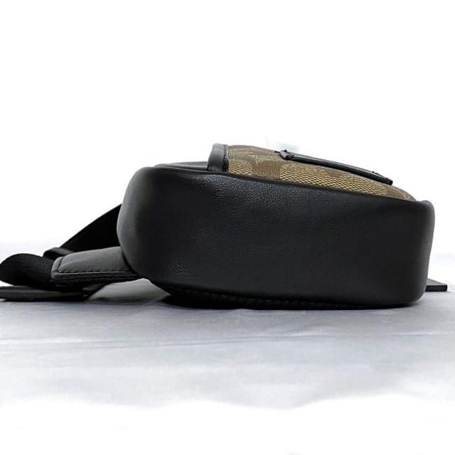 コーチ ボディバッグ ベージュ ブラウン ブラック シグネチャー CM155