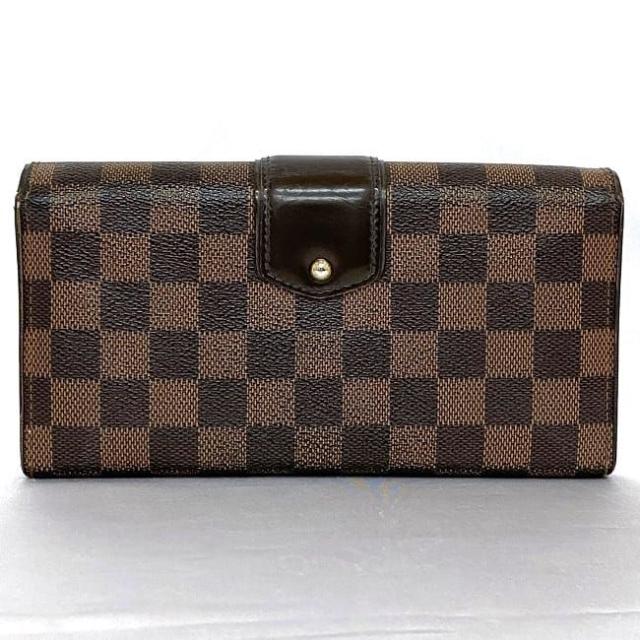 ルイ ヴィトン 二つ折り 長財布 ポルトフォイユ システィナ ブラウン