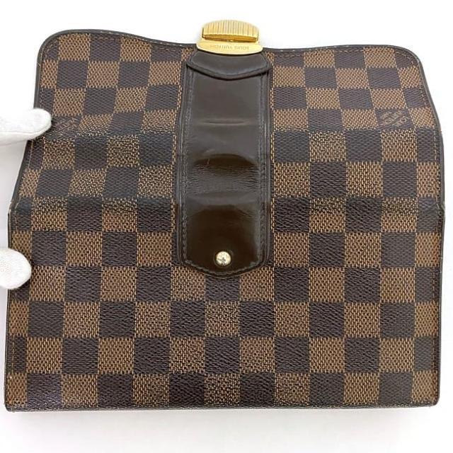 ルイ ヴィトン 二つ折り 長財布 ポルトフォイユ システィナ ブラウン