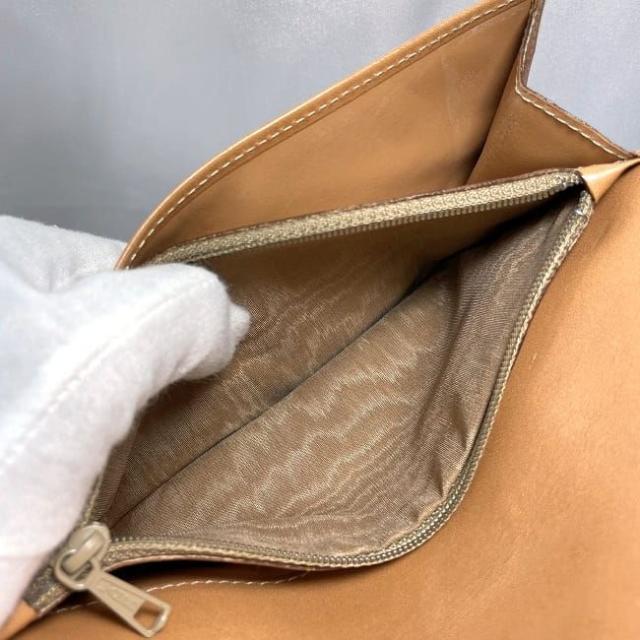 セリーヌ 二つ折り 長財布 ブラウン マカダム ec-20087 財布 美品 PVC