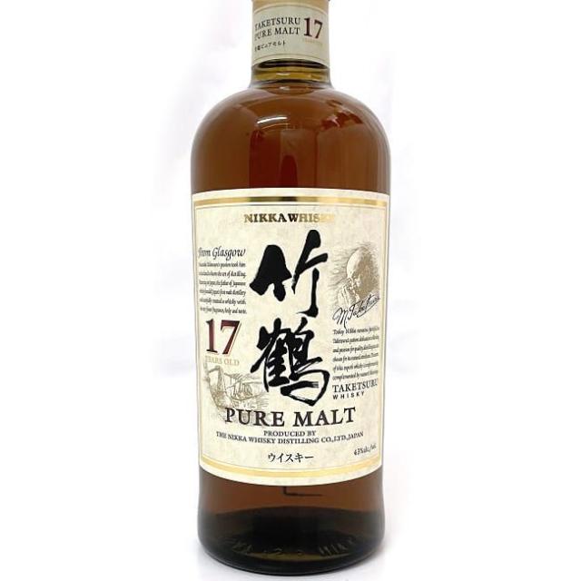 竹鶴 17年 ニッカ ピュアモルト ウイスキー 未開封 未開栓 内容量