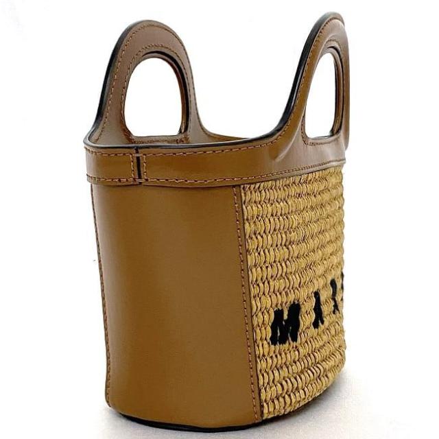 【超美品】マルニ トロピカリア2way ブラック　ショルダー　カゴバッグ 超美品】マルニ トロピカリア2way ブラック ショルダー カゴバッグ