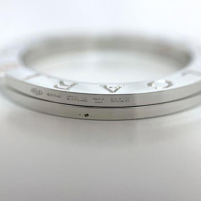 ブルガリ キーリング シルバー ロゴマニア 新品 仕上げ済み Ag 925 S